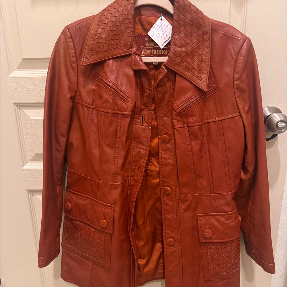 Vintage Tan Leather Jacket
